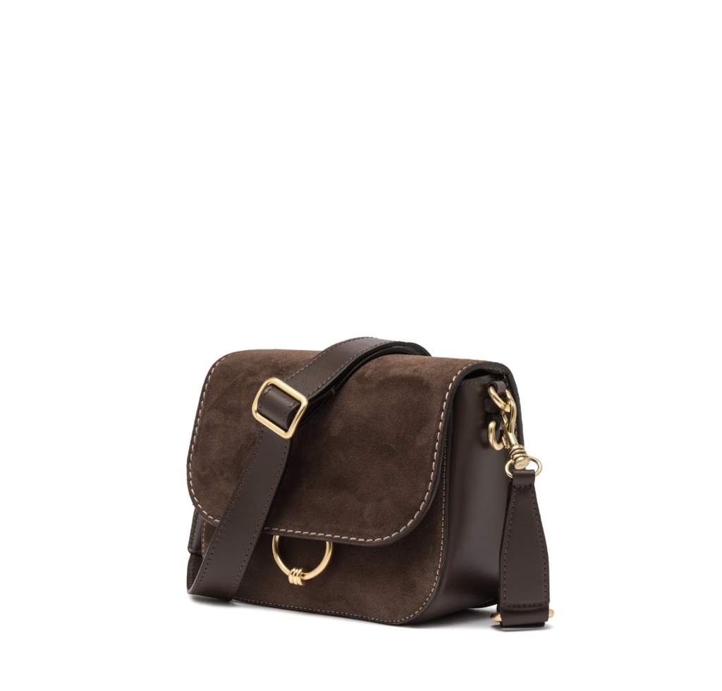 SAC GIANNI CHIARINI DAIM BOUCLE MEG CHOCO