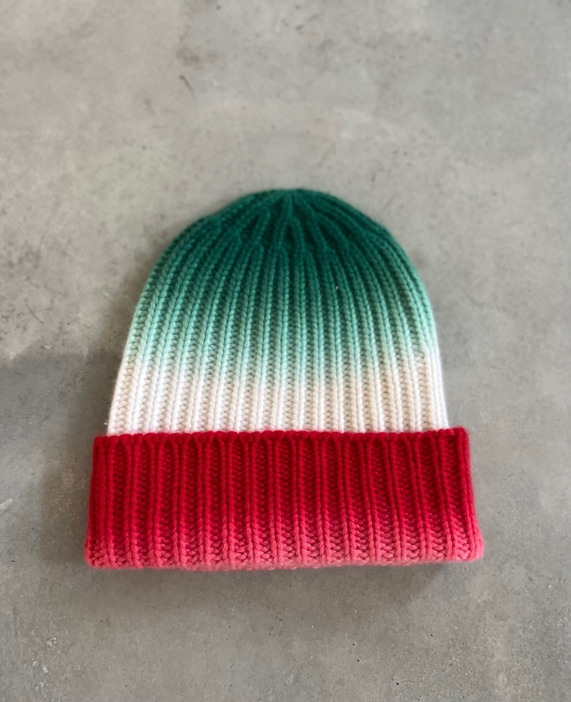 HURRAY BONNET VERT BLANC ROUGE