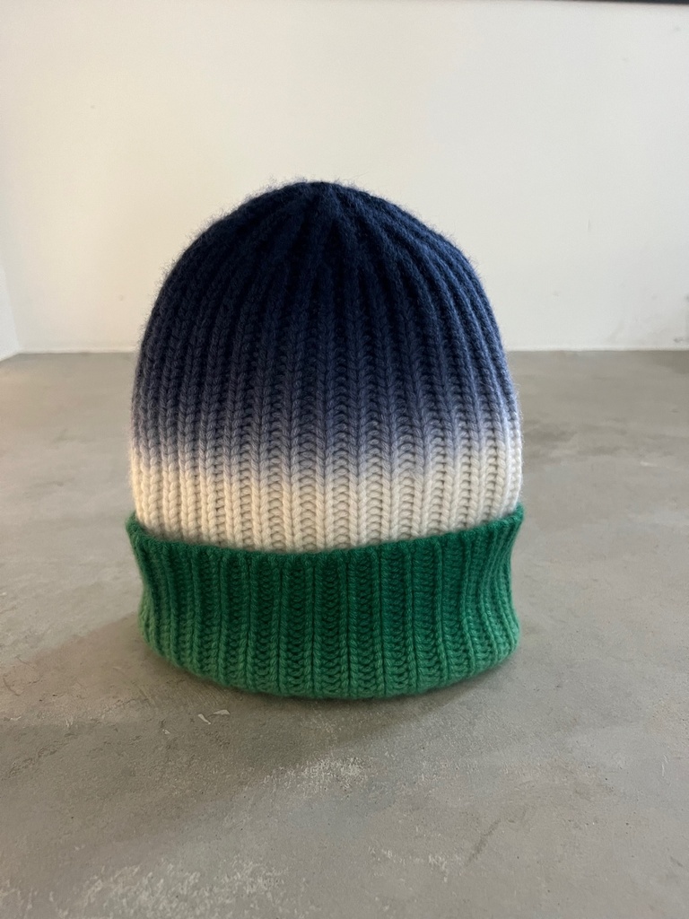 HURRAY BONNET BLEU BLANC VERT