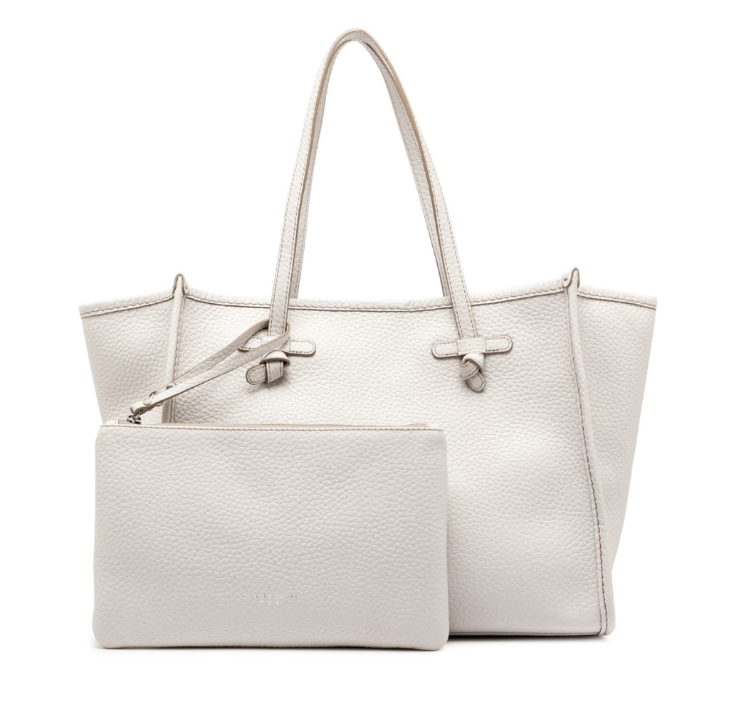 MARCELLA CABAS CUIR BLANC 