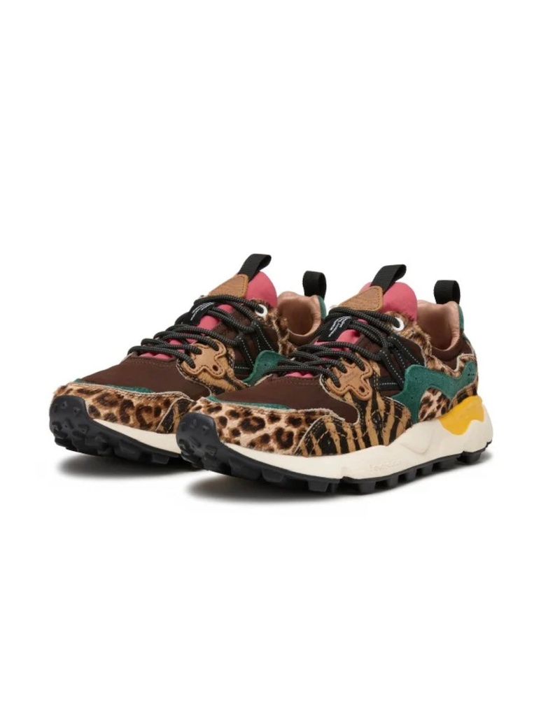 FLOWER MONTAIN BASKET LEOPARD