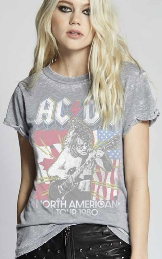 RECYCLED KARMA TEE GUITARE AC DC