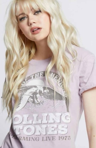 RECYCLED KARMA TEE ROLLING STONE MAUVE