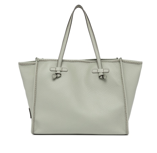 MARCELLA CABAS CUIR VERT D'EAU